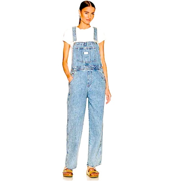 Free People Light Blue Women's Denim Overalls - Picture 5 of 16